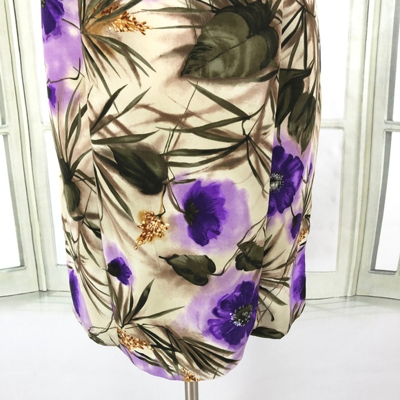Dressbarn Sleeveless Floral Career Shift Dress - Picture 6 of 8